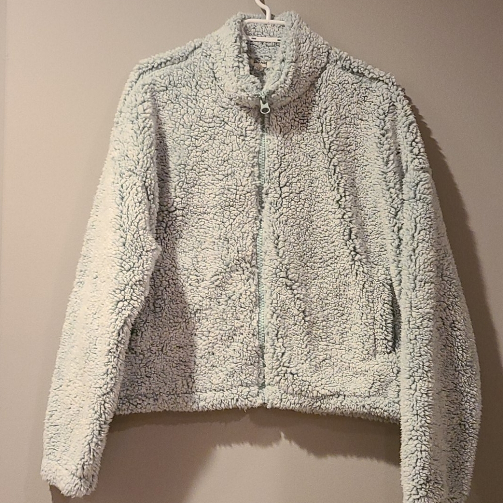 Garage Sherpa Jacket - Light Blue - Size L